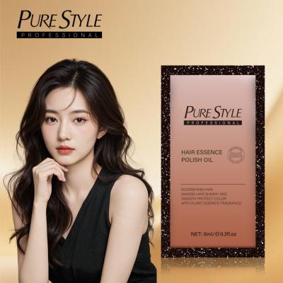 PureStyle 6ml Professional Hair Essence Oil Non-Greasy  for Smooth & Shiny Hair with Lasting Fragrance OEM/Private Label Welcome