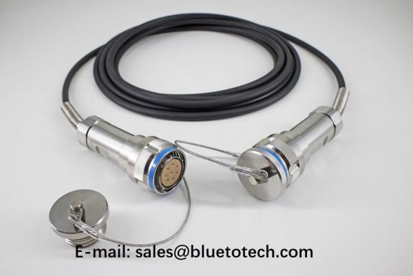 Minitary 5G Base Staion Waterproof Outdoor J599 To FC 8 Fiber Cores LSZH Tactical Fiber Patch Cord IP67