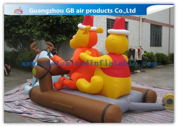 Cartoon Inflatable Holiday Decoration , Inflatable Christmas Yard Decorations