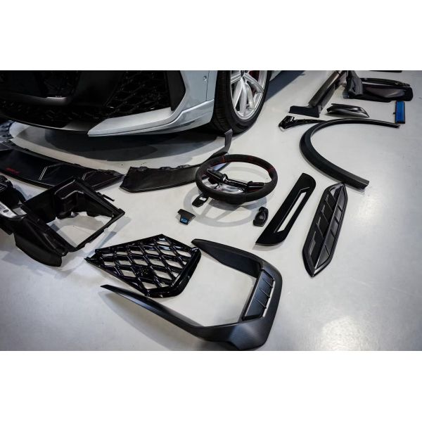 RSQ8 2025+ Audi Body Kit Front Lip Skirt Rear Diffuser Spoiler Car Wide Body Kit
