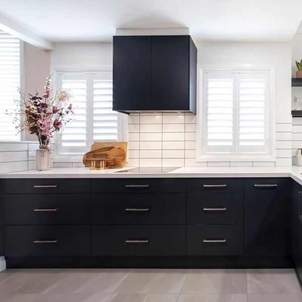 Complete Matte Black Color PVC Kitchen Modern Cupboards For Kitchen Furniture Kitchen Cabinet