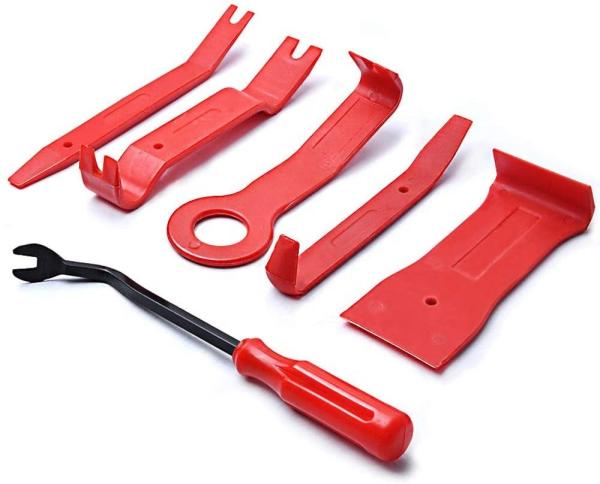 Cinco partes de mecânico de carro Tools, auto ferramenta da remoção da guarnição 303g