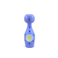 Jouet de balle de bowling en bois pour animaux personnalisés, jouet interactif pour les parents et les enfants