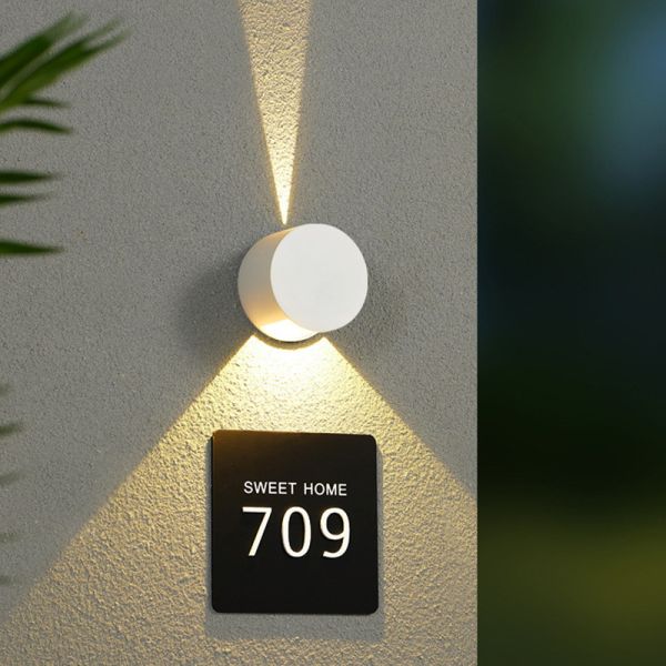 Outdoor adjustable waterproof wall lights modern simple household style exterior wall lamp spotlight balcony wall lamps