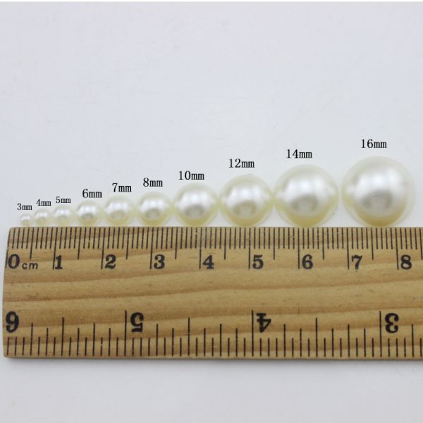 ABS Imitation Pearl Half Round Patch DIY Jewelry Accessories Wholesale