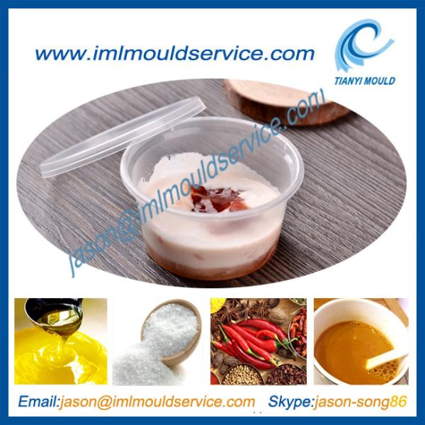 PP 90ml or 4 oz thin wall round plastic disposable sauce bowl mould with hot runner system