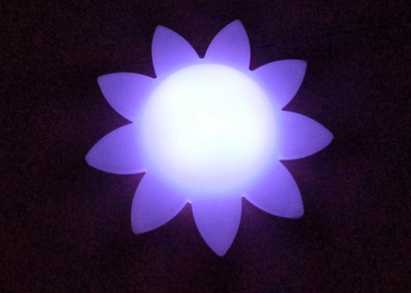 Custom Flower Shaped LED Decorative Table Lamps / Ceiling And Wall Decoration Lights
