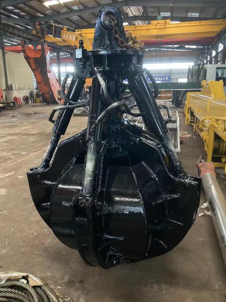 Garra de casca de laranja mecânica de metal resistente para escavadeira de 20 toneladas