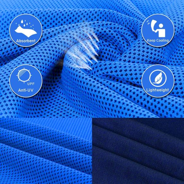 Customized Logo Personalized Quick Dry Travel Towel Lightweight Ice Cold Cool Feeling Sweat Microfiber Travel Gym Essential Sports Towels