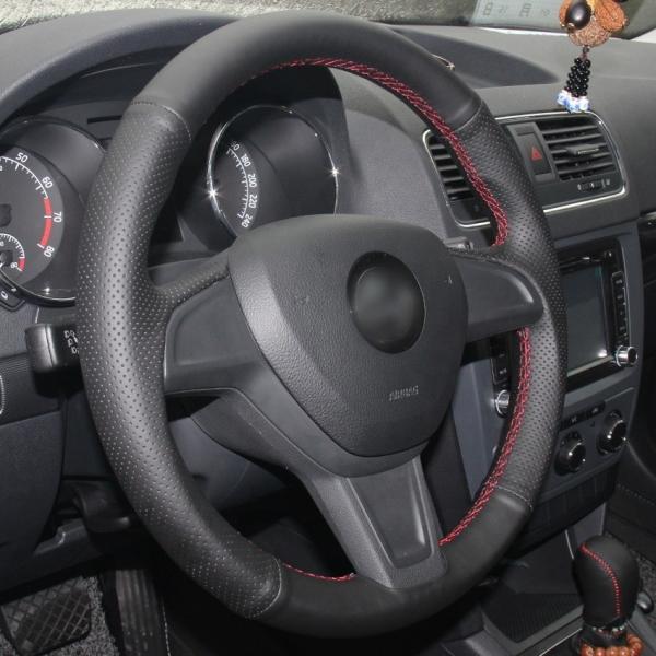 Custom Red Thread Car Interior and Exterior Accessories for Skoda Yeti 2014 2015 2016