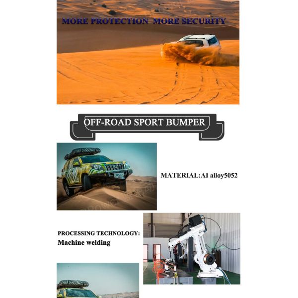 LC150-A10L-H110 Black Off Road Bumpers , Front Bar Bumper For TOYOTA SUV