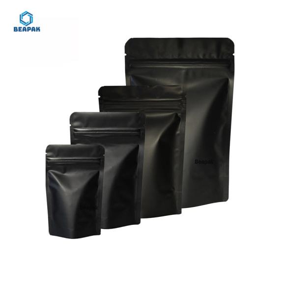 Aluminium Foil Black Matte 120 Micron Stock Packaging Bags