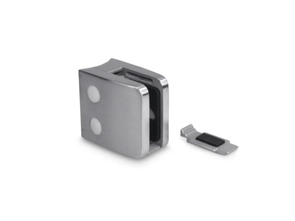 Satin 55*55mm Flat Surface 12.76mm Square Glass Clamp