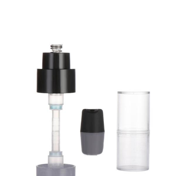 24/410 Cream Pump with Spring Outside and Over Cap Dispenser Pump in White