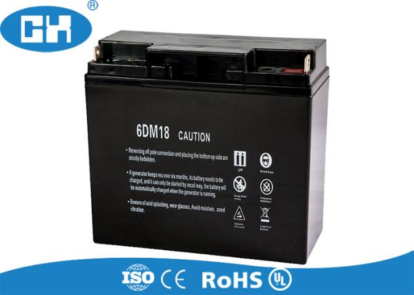 Custom 12v 18Ah Sealed Lead Acid Battery Low Self - Discharge High Performance