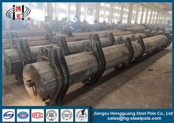 Linha de transmissão cônica anti corrosivo galvanizado de Q235 Q345 Q460 de Polo