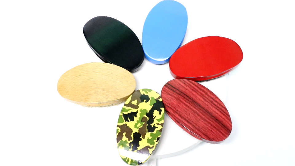 Ом Custom Wave Hair Brush Для 360 деревянной ручки натуральный дикий кабак Бристл