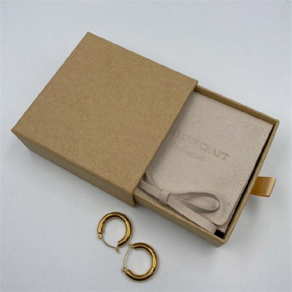 PMS C2S 128gsm Luxury Earring Gift Box , Pull Out Drawer 12x12 Square Gift Box