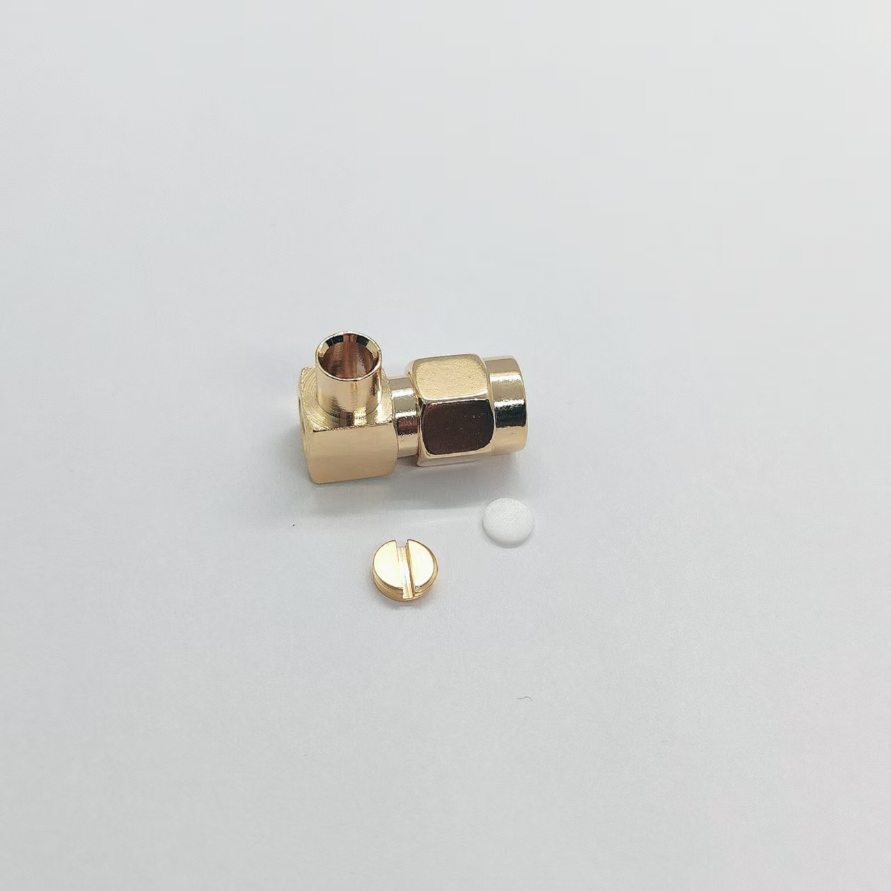SMA-JWB3 DC-6GHz Gold Plated Brass Right Angle SMA Connector for RF Coaxial Applications