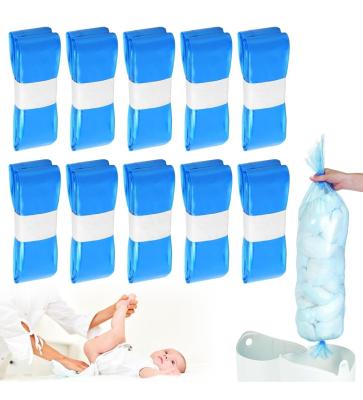 8-pack Nappy Bin Refill Bag Baby Powder Diaper Pails Refills Compatible With TommeeTipee Blue Color Diaper Trash Refill