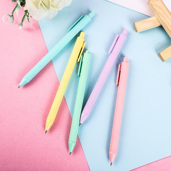 Minimalist Office Creative Gel Ink Pen Macaron Press Pen Sweet Colors Gift Gel Pen