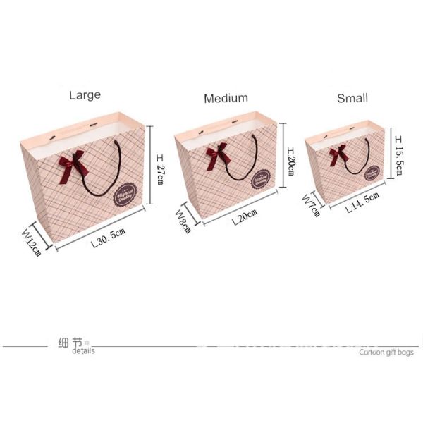 Recycled Wedding Kraft Paper Gift Bags With Handles Printable