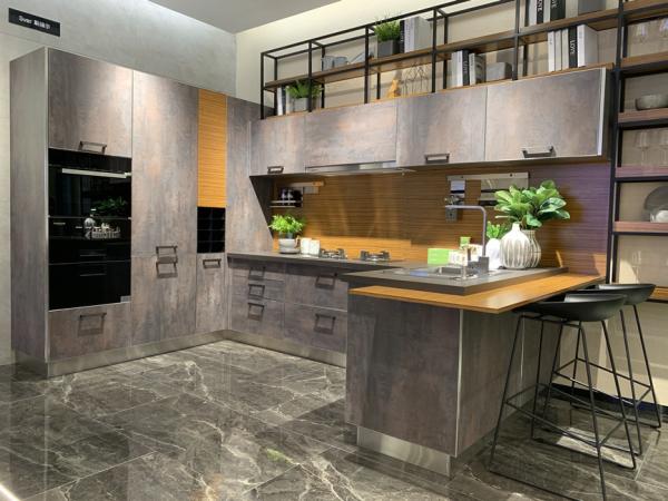 jinhengsteel Retro style high end kitchen cabinet designs with stainless steel cabinet