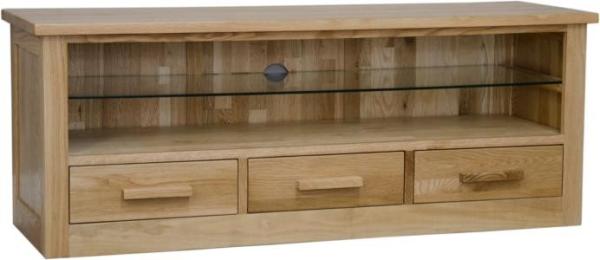 European Style Luxury Beech TV Stand , High Gloss Laminated Wooden TV Cabinet