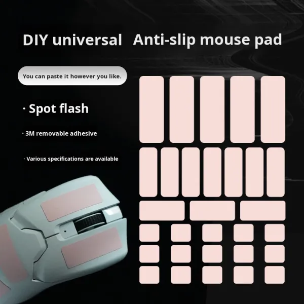 DIY Mouse Anti-Slip Acrylic Adhesive Thin Sweat-Absorbing Polyurethane Double Sided Durable Gaming Protective Stickers