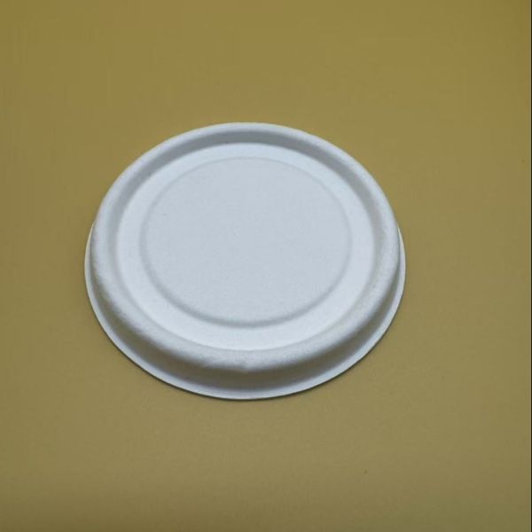 Disposable 100% Compostable Paper pulp Cup Lid 5oz Cover Disposable Lids With Cups