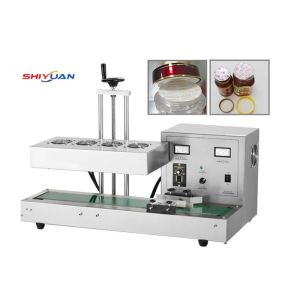 Continue Induct Aluminum Foil Container Filling And Sealing Machine Easy Use