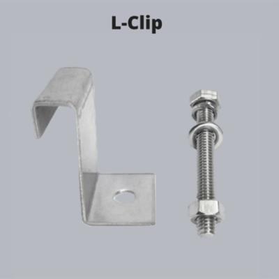 O metal galvanizou os grampos M de aço inoxidável L Type Clamps da raspagem