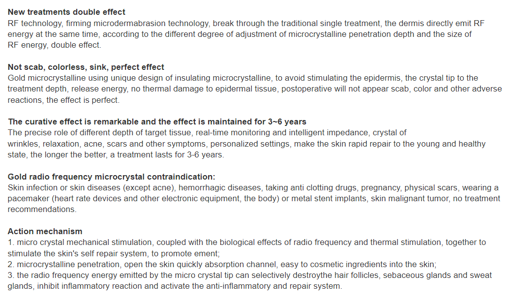 Body Fractional Micro Needle RF Frequency Microneedle 49 Pin Beauty Machine Body Equipment with Vacuum