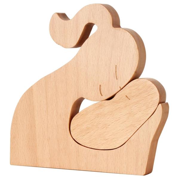Eco-friendly Wooden 3D Building Blocks Creative Art Gift Home Ornament Decoration Solid Wood Kids Toys DIY wooden toy