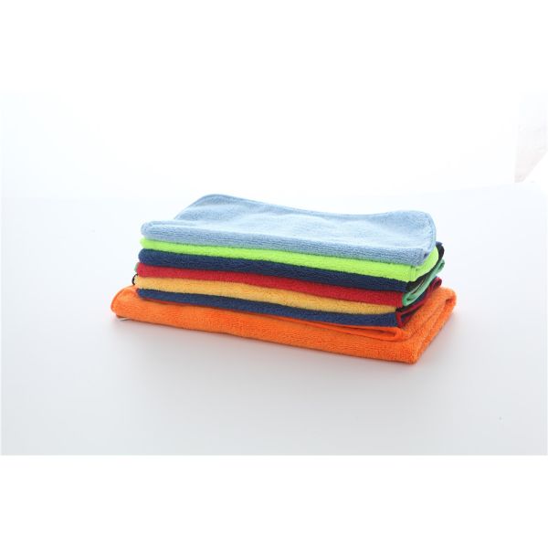 microfiber microfibre car cleaning detailing towels/cloth with red edge