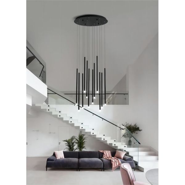 Современный длинный висячий люстр Ресторан Кафе Гостиница Входный люстр