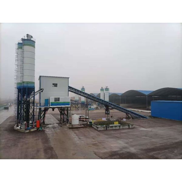 Мобильная смесительная бетонная установка мощностью 60 кубометров/час