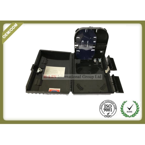 Black ABS Fiber Optic Termination Box Support Both Mechanical And Fusion Splicing