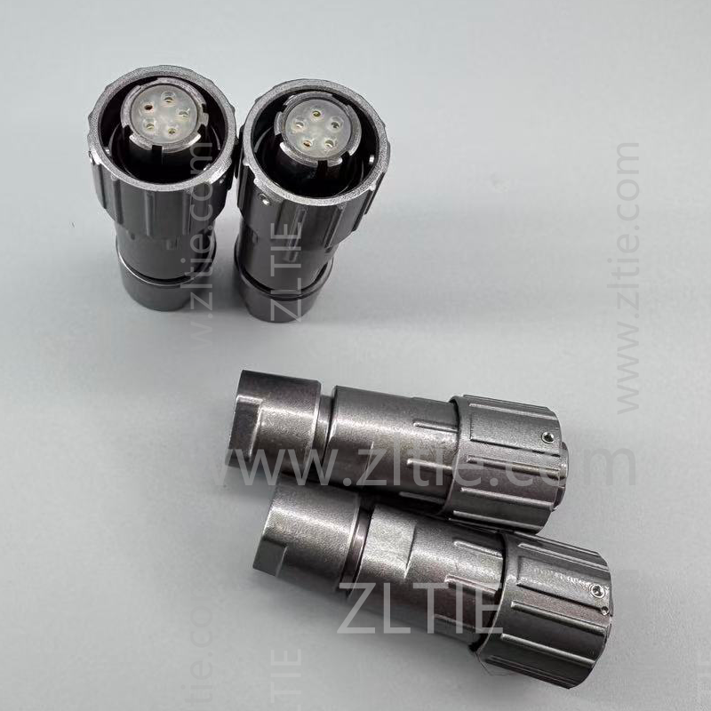 FQ14 Series 5 Pin Circular Connector Metal Straight Female Aviation Plug FQ14-5TK