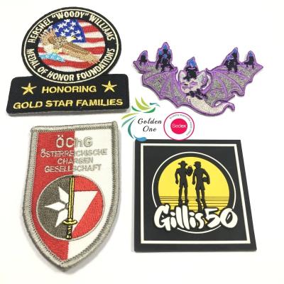 Personalise Heat Press Iron On Embroidery Patch Bullion Wire Hand Embroidery Pin Patches