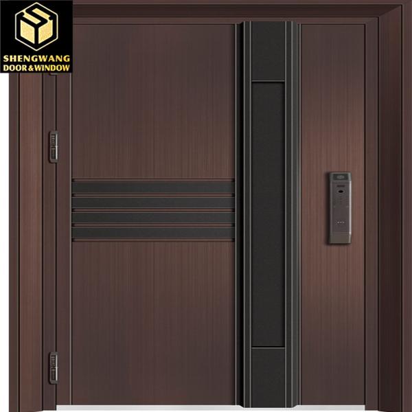 Fireproof Fashionable Stainless Steel Exterior Door CE Steel Insulated Entry Doors
