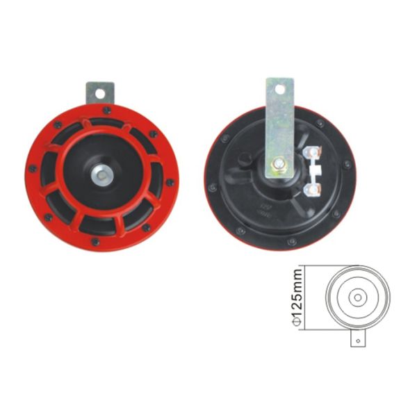 High / Low / Twin Horn Red Car Horn Black Metal Body Distinctive And Stylish Look