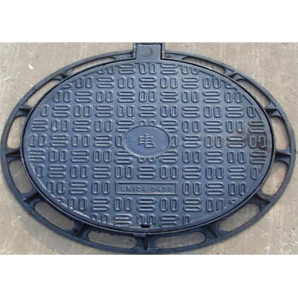 Black Ductile Iron Manhole Cover Sand Casting Environmental Protection