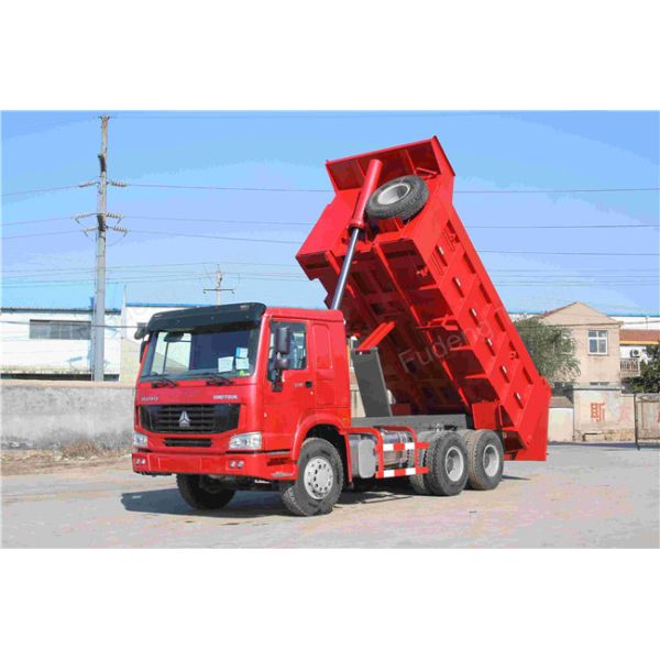 371HP Howo Dump Trailer Truck  , LHD/RHD Drive Type 20cbm 40 Ton End Dump Truck 