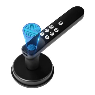 Fechadura de porta de impressão digital, fechaduras de entrada sem chave Fechadura de porta biométrica com teclado de silicone, para apartamento de escritório doméstico