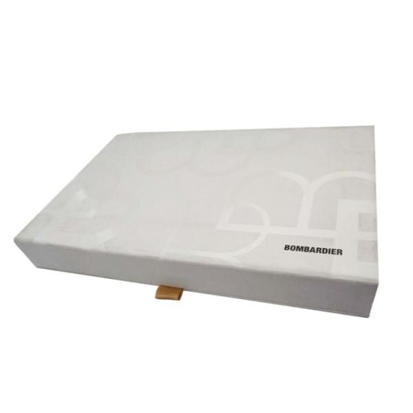 White Color Electronics Gift Packaging Boxes Shape Customized With ROSH Approval