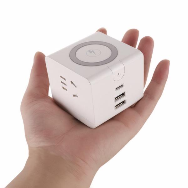 Square Mini Multi Port Mobile Charger 2500W Power Max High Efficiency