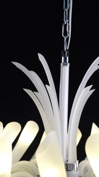 Europea Modern Chandelier Simple Home Living Room Bedroom Decorative Lighting Clear Amber Luster Shopping Mall Pendant Lamp