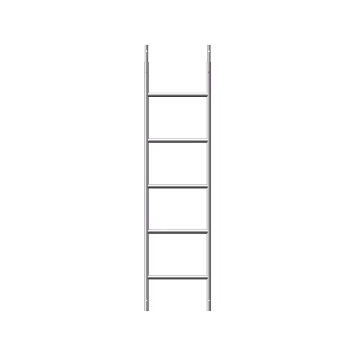 Scaffold Stair Ladder, 500mm Step Width, 2.4m Standard Height, Hot Dipped Galvanized Steel, Anti-slip Treads Scaffold Stair Ladder for Construction Access BYTHAI