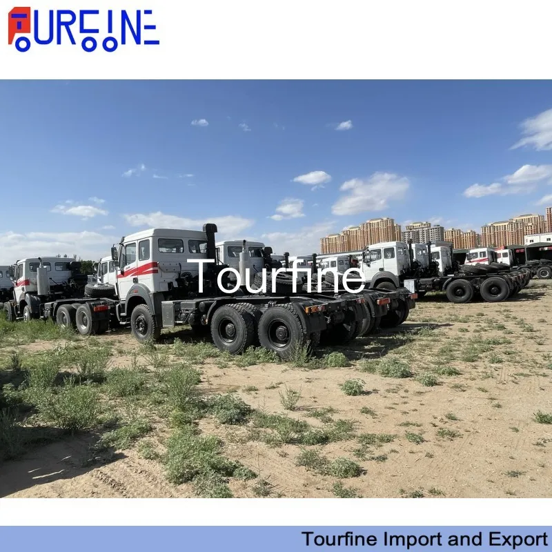 Beiben Ng80B 6X4 10 Wheel Heavy Duty Tractor Head Truck LHD For Container Transporting